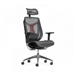Кресло SitUp BARRACUDA Chrome (сетка Dark Gray/ткань Dark Gray)