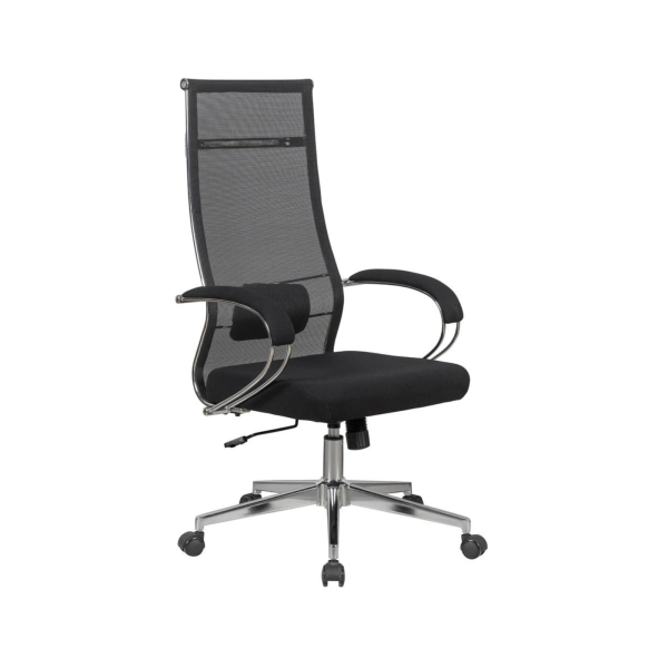 Кресло SitUp MERIDA Chrome (сетка Black/ткань Black)