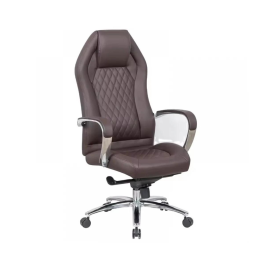 Кресло SitUp APOLLO Chrome (экокожа Dark Brown/Dark Brown)