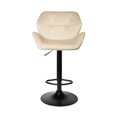 Стул барный Berlin GB Black (велюр) бежевый