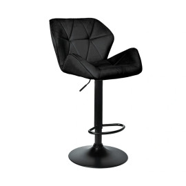 Стул барный Berlin GB Black (велюр) черный