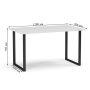 Стол Tako 120*70 (Белый/Черный)