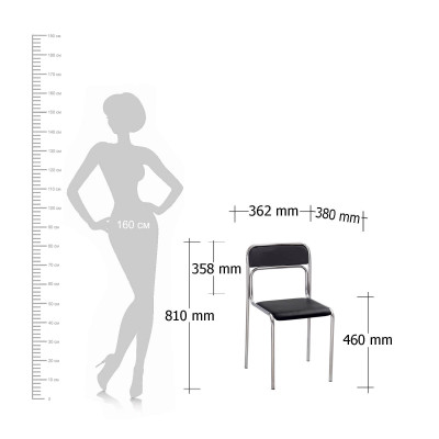 Стул ASCONA Chrome V-18