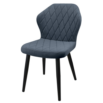 Стул "Бергамо", ЭМАЛЬ ЧЕРНЫЙ МУАР,  Catania Steel