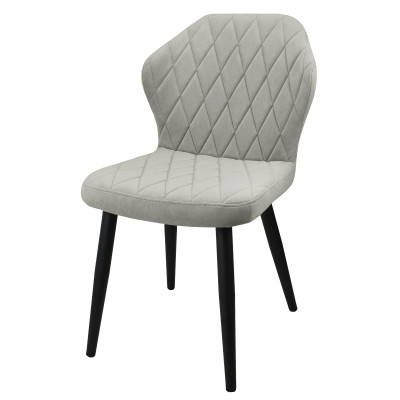 Стул "Бергамо", ЭМАЛЬ ЧЕРНЫЙ МУАР,  Catania Smoke