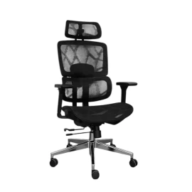 Кресло SitUp GARFILD LUX Chrome (сетка Black/сетка Black)